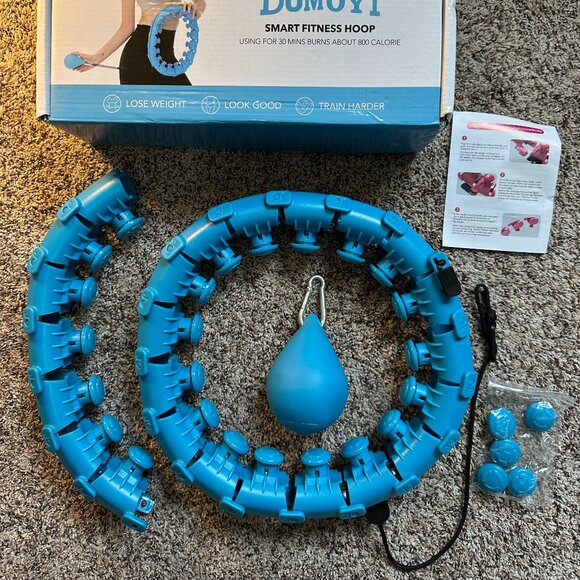Dumoyi Smart Fitness Hoop - Blue - Lightly Used, Original Packaging - Picture 1 of 10